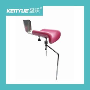 Quality 304 Bracket Obstetric Table Accessories Hospital Leg Holder Pink wholesale