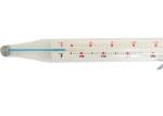 Transparent Glass Candy Deep Fry Thermometer 210mm Length Instant read