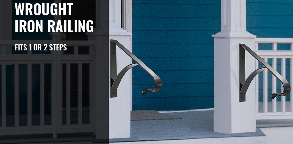 Steel/wood Stairway Support Hardware Single-side Bracket for Stairway Handrail Mount