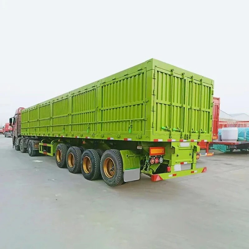 CIMC Cargo Semi Truck Trailer With 3 Axles 60-80t Fence Cargo Trailer Wall Sale of 4 Axles 3-4 Axles Fence Semi Trailer Truck
