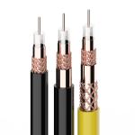 RG6 Quad Shield CCTV Coaxial Cable For Communication