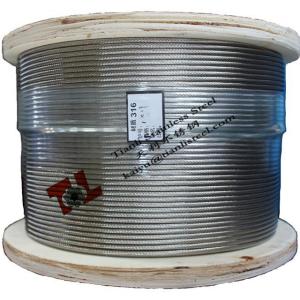 Quality 316 1x19 8mm Stainless Steel Wire Rope wholesale