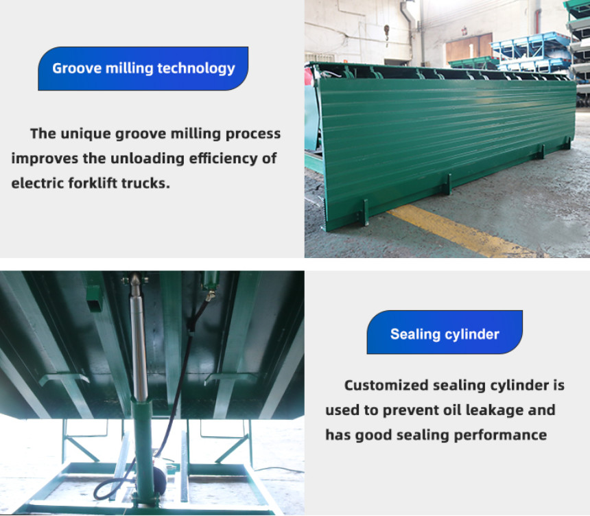 10000kgs Hydraulic Dock Ramp Anti Slip Hydraulic Dock Leveler