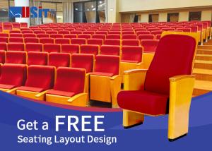 Quality Commercial Folding Church Auditorium Chairs With Writing Table wholesale
