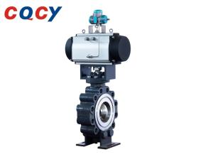 Quality VBJG All Metal Hard Sealed Butterfly Valve -100℃~+550℃ Reliable Seal Pneumatic Butterfly Valve wholesale