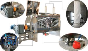 Quality Animal Feed Horizontal 4 kW Powder Mixing Machine wholesale