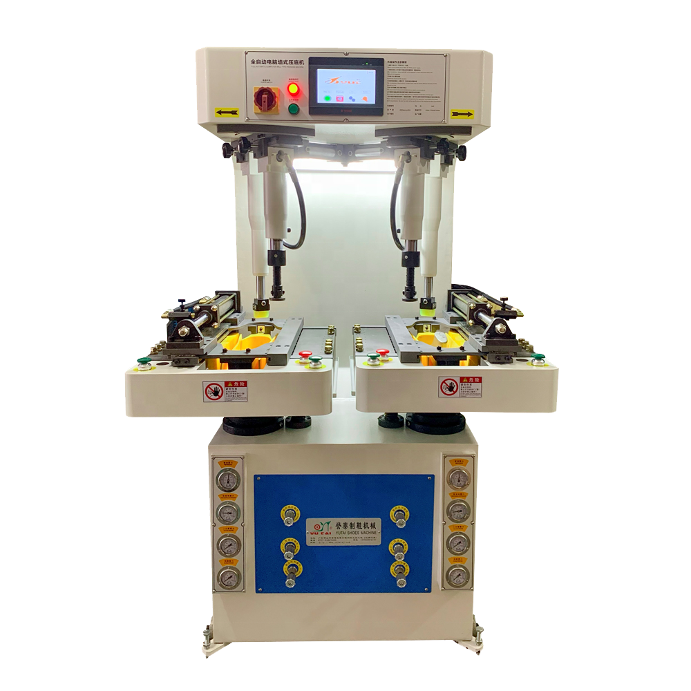 Sport Shoe Sole Pressing Machine Hydraulic Walled Sole Attaching Machine Eco Friendly