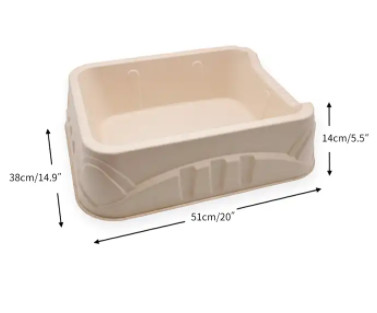 Disposable Cat Litter Box Tray Eco Friendly Biodegradable Dry Press Pulp Mold