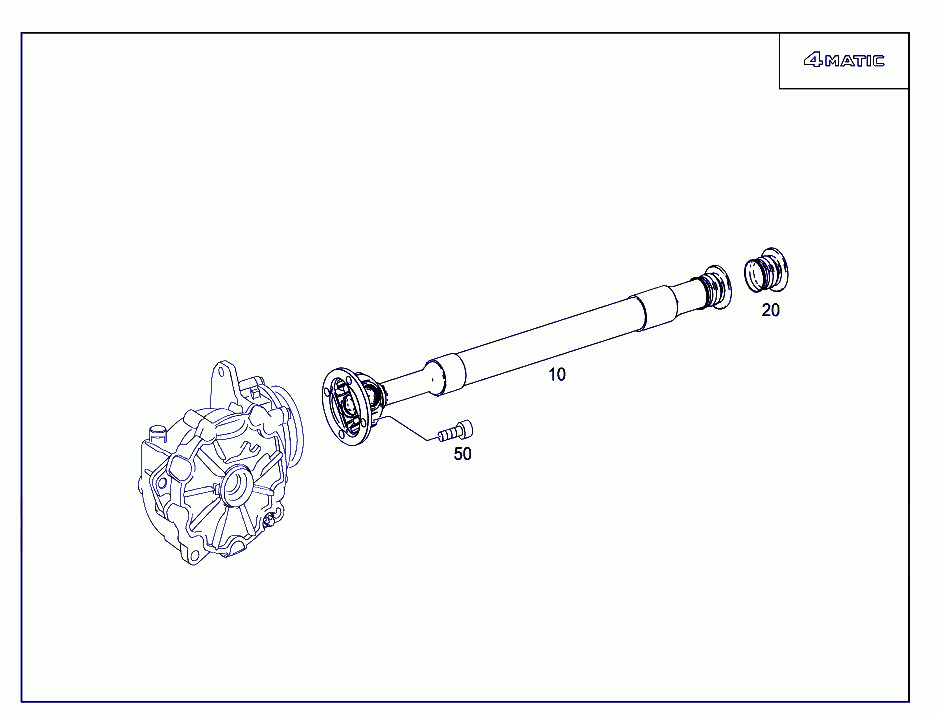 Drive Shafts 2044107001 A2044107001 Mercedes Propshaft Auto Speed Sparts