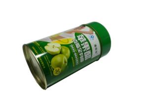 Quality Metal Tin Food Packaging Container Green Round With Lid / Cover wholesale