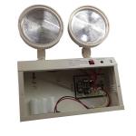 2W Ni-Cd Battery Twin Spot LED Emergency Lights Rechargeable With Steel Casing