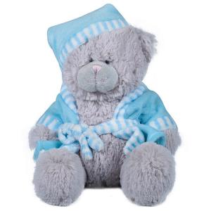 Quality Bear Soft Plush Stuffed Animals Blue / Grey Color Eco Friendly PP Cotton Filler wholesale