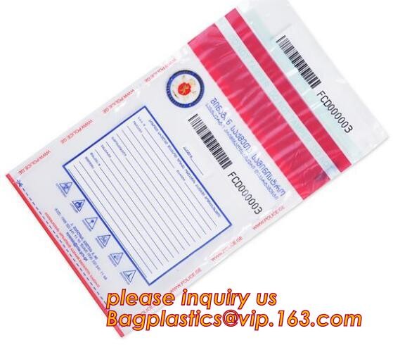 Opaque Tamper Evident Sealing Plastic Bank Money Steb Security Bag / Custom Self Adhesive Plastic Courier Bag, bagease