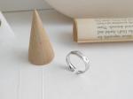 Lanciashow 925 Sterling Silver Jewelry Irregular Concave Open Ring For Women