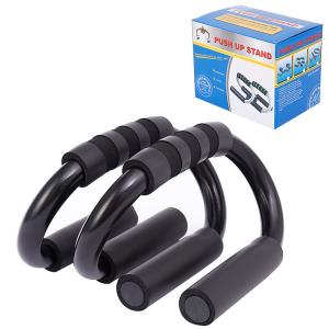 Quality 12cm 18cm S Shaped Push Up Bars Muscle Up Fitness Workout Tools wholesale