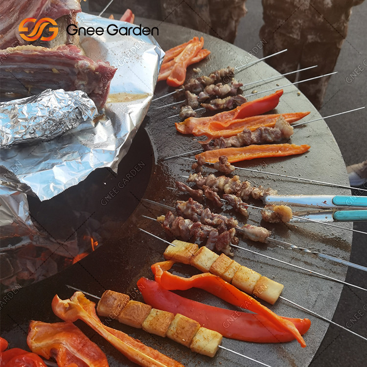 Cooking Grill Outdoor Garden Rust Corten Steel Fire Pit BBQ Grill Packaging Services