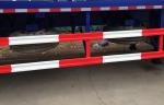 Container Carrying Flatbed Semi Trailer Truck 3 Axles 30-60 Tons 13m
