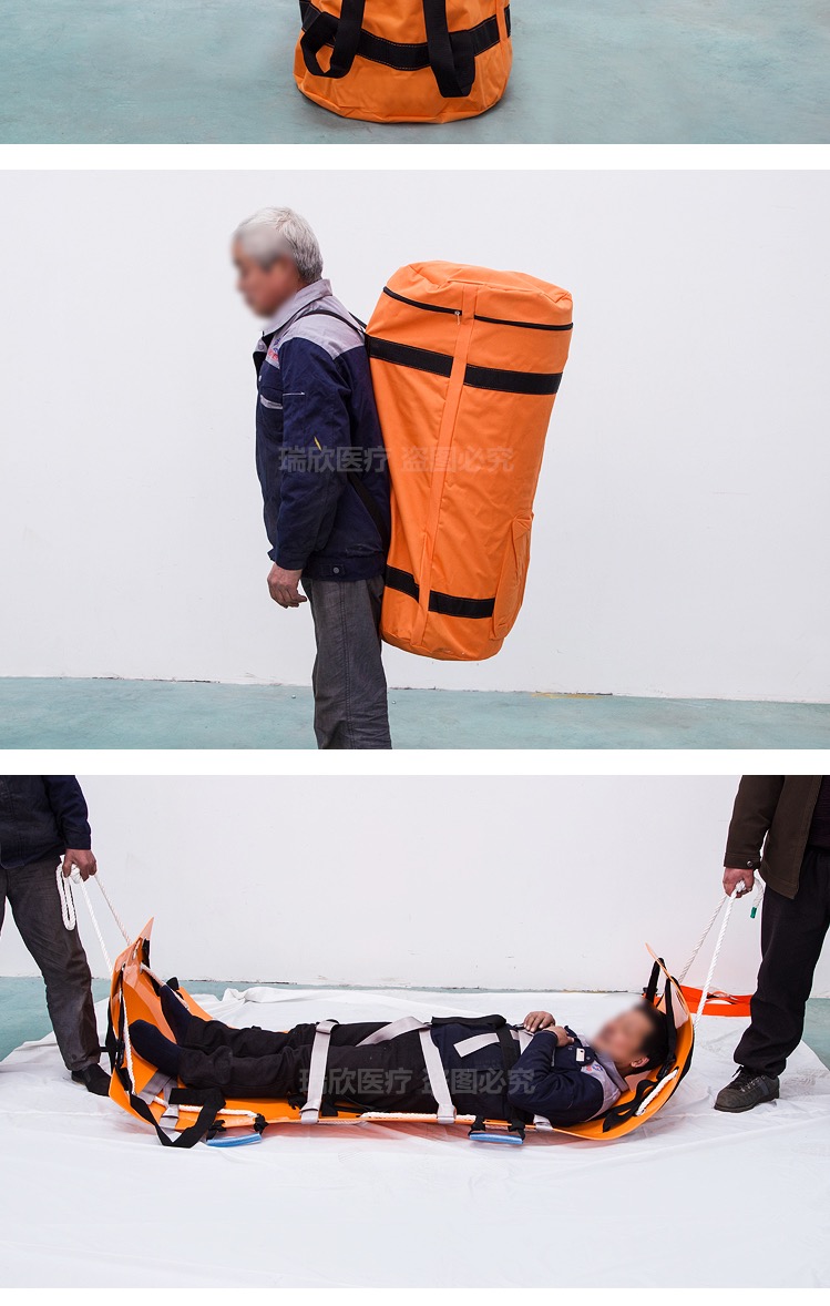 Portable Roll Up Rescue Stretcher EVA Foldable Ambulance Stretcher