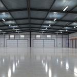 Modern Prefab Steel Warehouse Buildings , High Rigidity Steel Frame Industrial