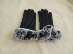 warm-keeping women sheepskin leather gloves