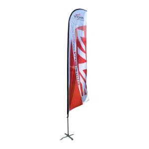 Quality 2.8m Flying Outdoor Beach Flag Digital Printing Teardrop Banner Flags wholesale
