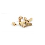 Brass Knurled Inlaid Nut Copper Injection Injection Double Pass Chamfered