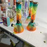 12.5Inch Freezable Thick Glass Water Bongs 5mm With 14mm Bowl
