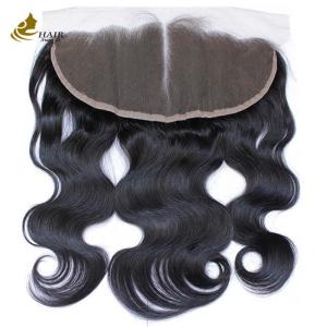 Quality Light Brown Full Swiss Lace Closure Frontal 13x4 Virgin Human Hair wholesale