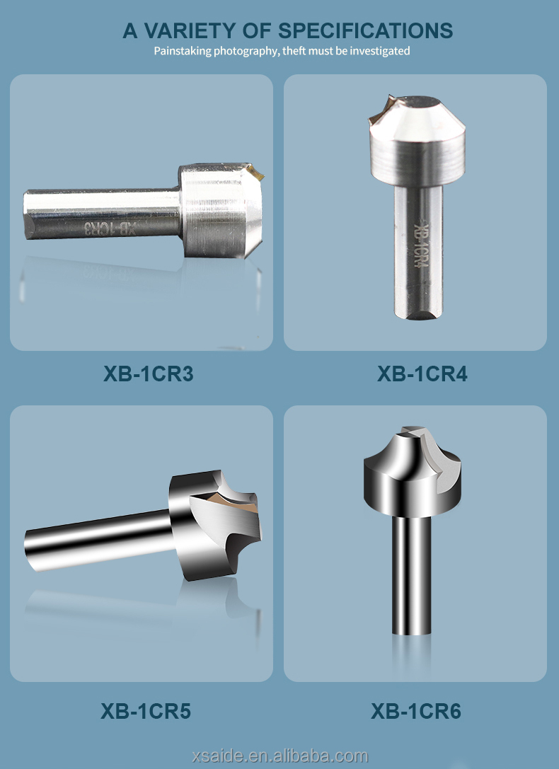 Factory Supply High Quality Acrylic Trimming Machine Special Cnc Single Crystal Diamond Chamfering Milling Tool For Acrylic/PS