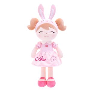 Quality Lovely Girl Dressing Anime Plush Toys PP Cotton Filler 25cm For Gifts wholesale