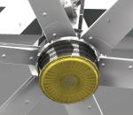 Heavy Duty High Efficiency Large HVLS Fans For Logistics