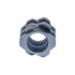 Polished Twin Screw Extruder Material ISO9001 Pass Kneading Block Series