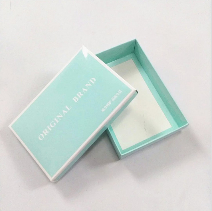 Fancy printed gift box underwear packing custom made logo cardboard paper flat packed box