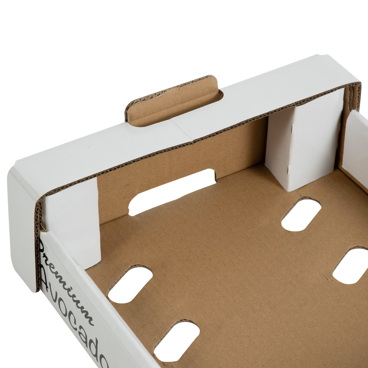Direct Custom Printing Rectangle Corrugated Box For Avocado Fruit