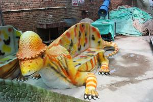 Quality Leisure Place Fiberglass Reinforced Plastic Custom Dinosaur Chair For Show wholesale