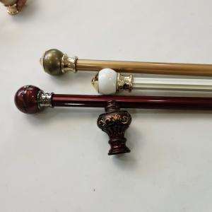 Quality Silver Single 28mm European Galvanized Pipe Curtain Rod wholesale