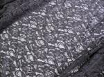 150cm Water Soluble Cotton Nylon Lace Fabric Black Knitted CY-LW0032