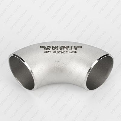 Cheap DN10-DN850 SS BW Pipe Fitttings 2.5 Stainless Steel 90 Degree Elbow for sale