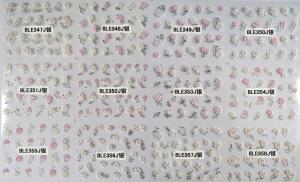 Quality Silver Gel Nail Art Supplier Nail Wraps Nail Sticker with butterfly-BLEJ347-358Silver wholesale