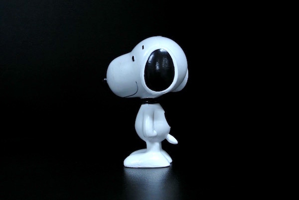 3 Inch Tall Plastic Toy Figures Snoopy Figurines Collection White Color