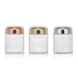 Quality Long Straight Cylinder Cosmetic Glass Jar 100g Capsule Canning Container wholesale