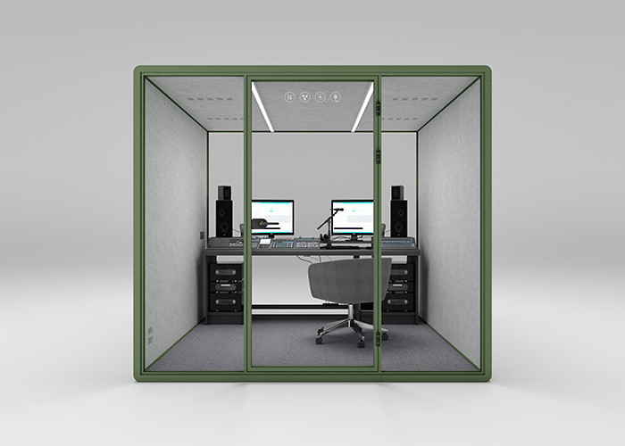 Intelligent Switch Ventilation Light Silent Office Pods Automatically Open Phone Booth Meeting Booth