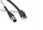 Cat 5 Cat6 Industrial Ethernet Cable Oil Resistance PUR Jacket CX-IE-MSXX-RJ45
