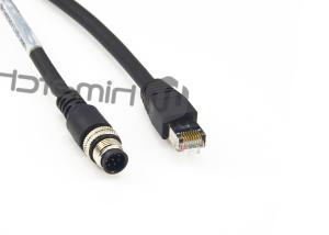 Quality Cat 5 Cat6 Industrial Ethernet Cable Oil Resistance PUR Jacket CX-IE-MSXX-RJ45-0300K wholesale