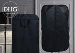 Cotton Fabric Dance Garment Bags Black Washable Front Zippered Pocket