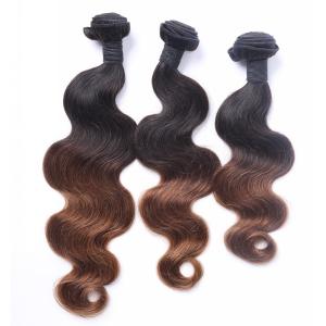 Quality Hot Sale Ombre 1B/30 Body Wave Hair Weft /Hiar Weave Virgin Indian Human Hair wholesale