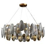 Modern living room chandelier smoke gray crystal glass chandeliers(WH-CY-210)