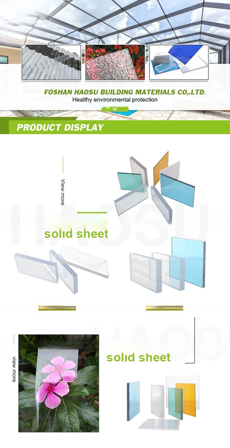 Scratch Resistant Solid 10mm Frosted Polycarbonate Panels 1200mm*2440mm