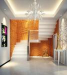 Indoor Waterproof Plastic 3D Panel for Wall / Ceiling Decoration Size 460mm