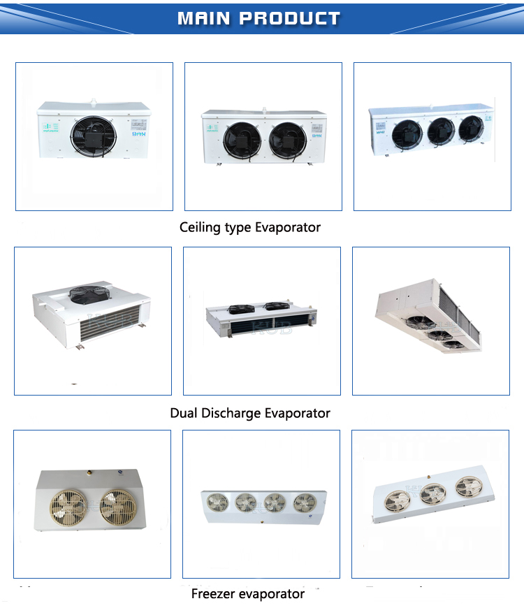 Industrial air cooler SPAE053D Shanghai KUB provide CE certification three fan evaporative air cooler for cold room